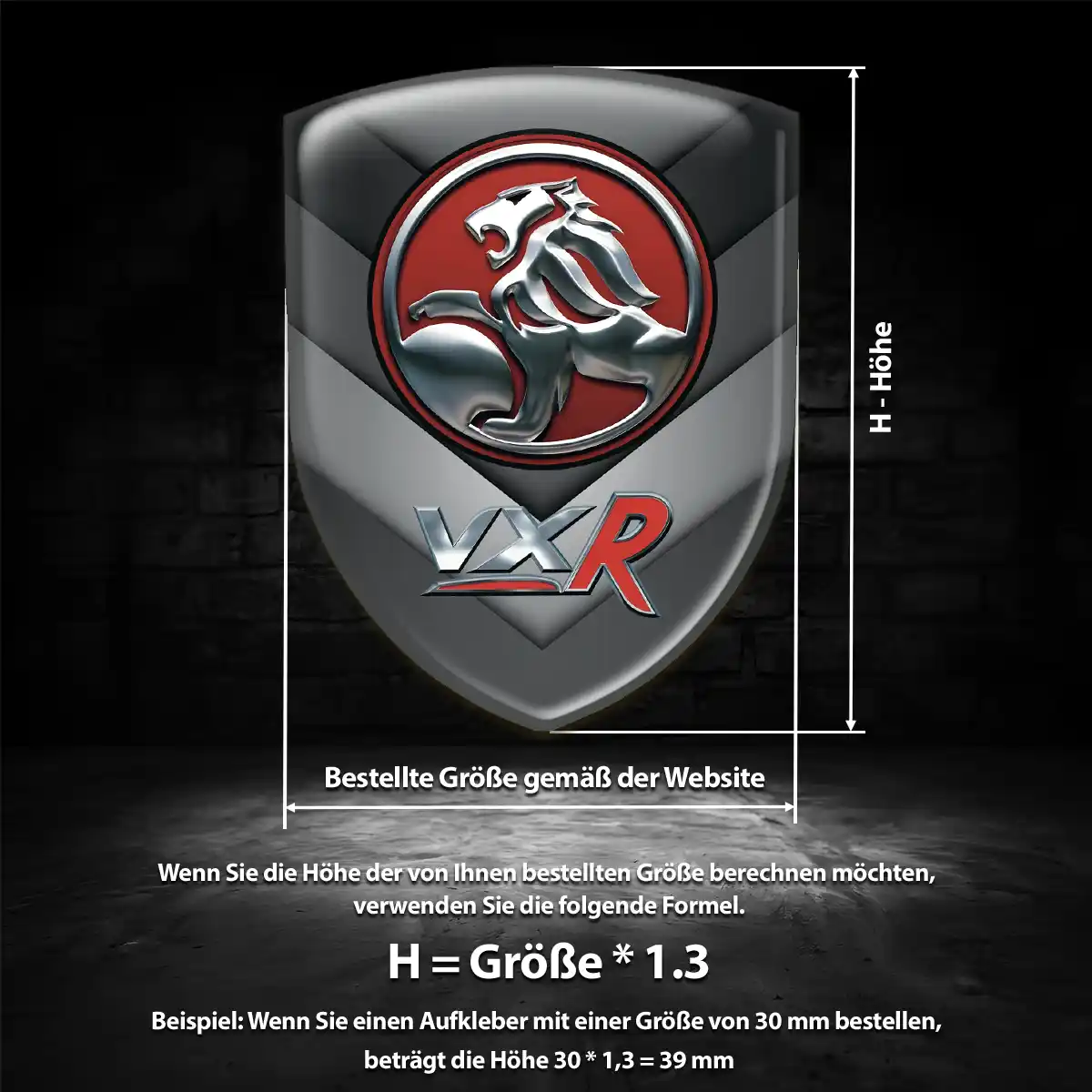Vauxhall Wappen Aufkleber Emblem Erstklassige Qualität