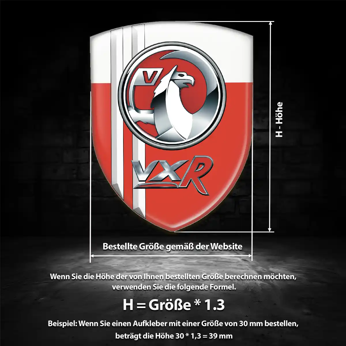 Vauxhall Wappen Aufkleber Emblem Exterieurdesign