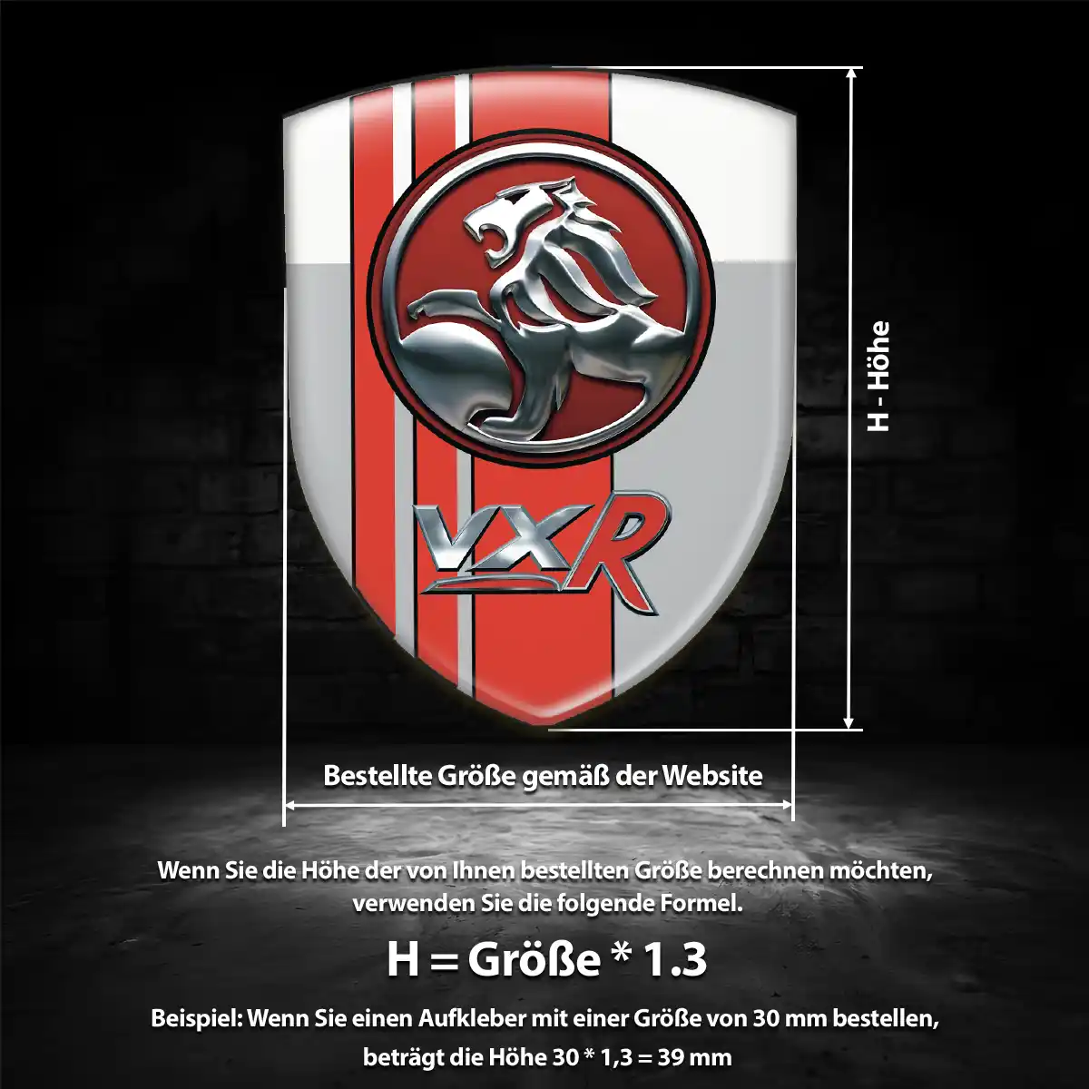 Vauxhall Wappen Aufkleber Emblem Limitierte Auflage