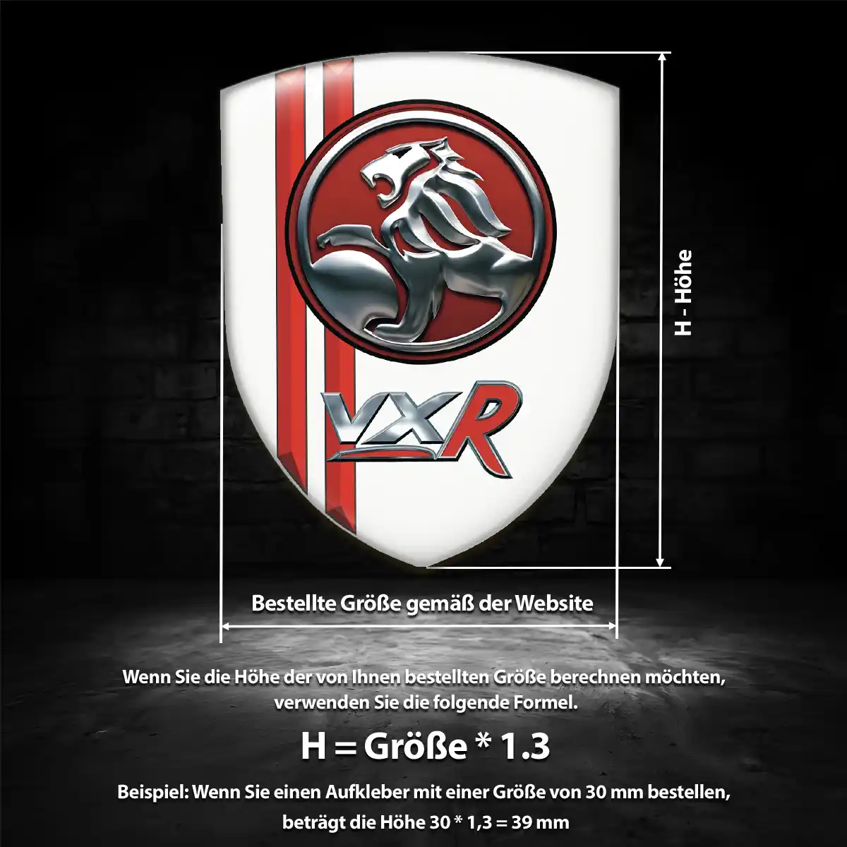 Vauxhall Wappen Aufkleber Emblem Modernes Design