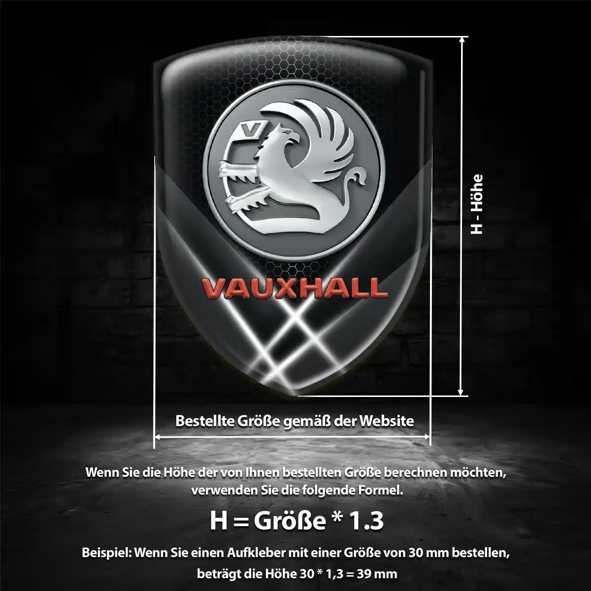 Vauxhall Wappen Aufkleber Exterieurdesign