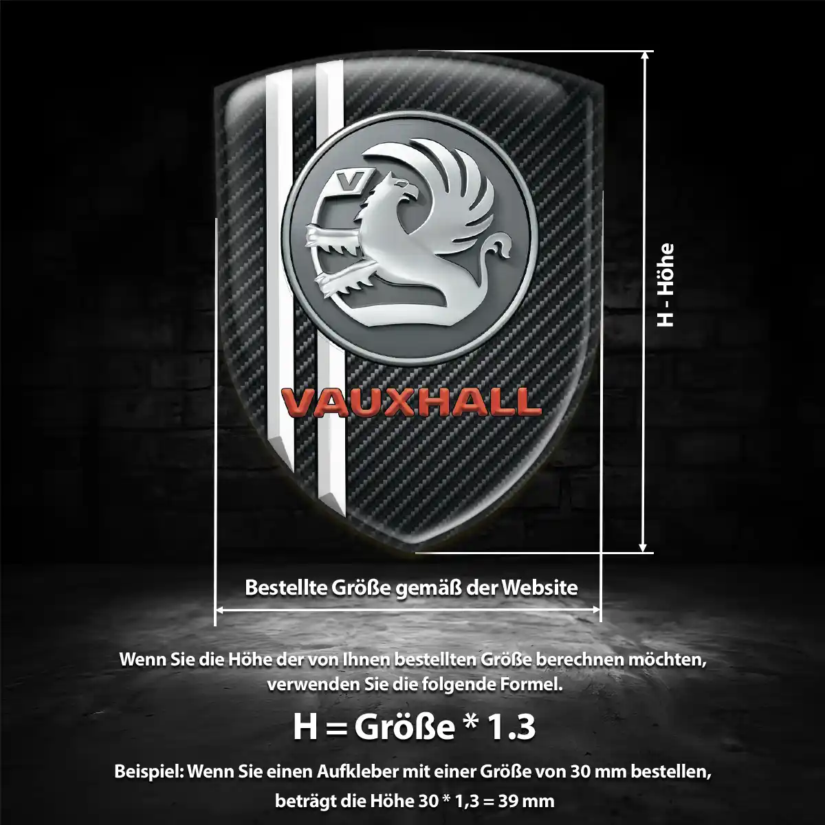 Vauxhall Wappen Aufkleber Hohe Qualität