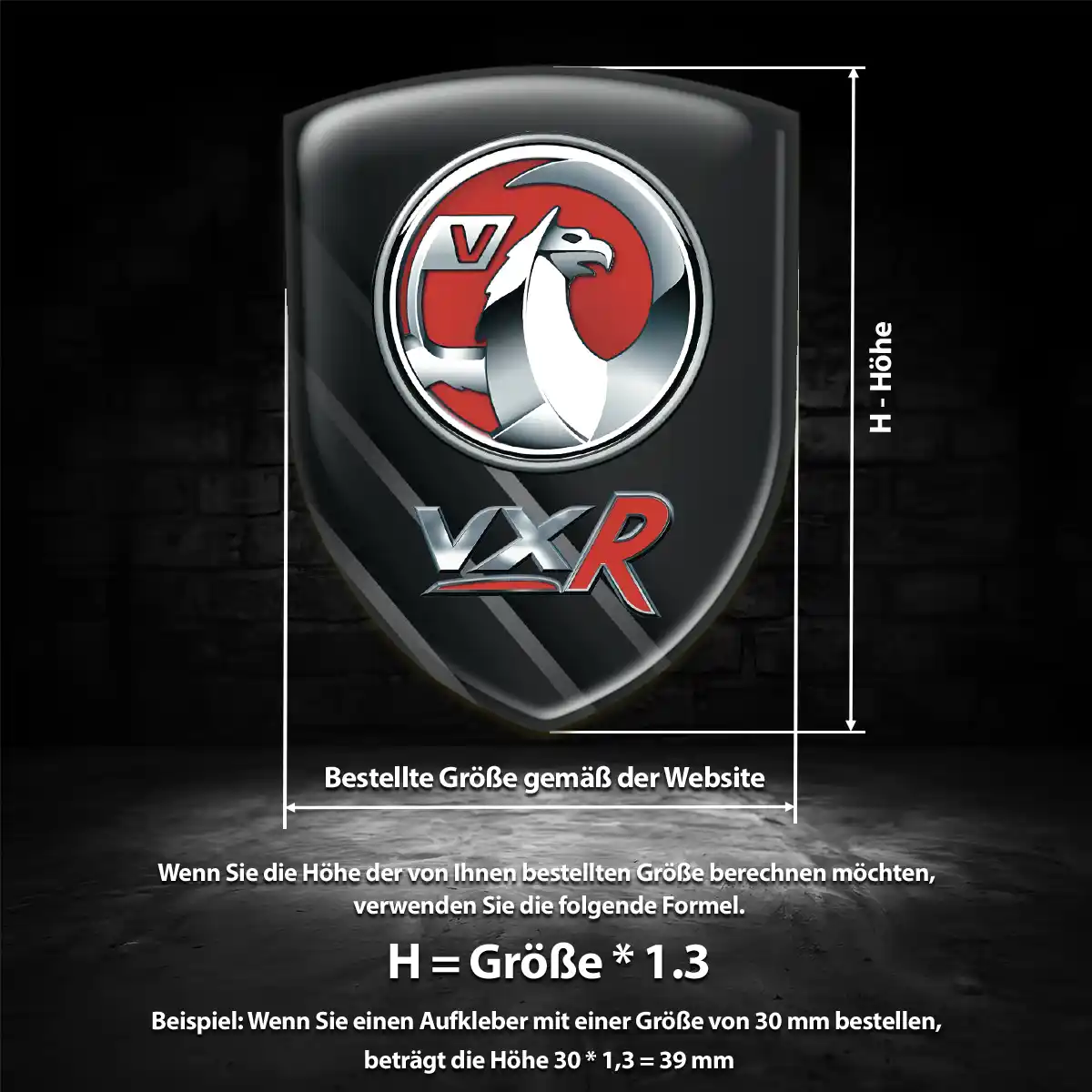 Vauxhall Wappen Aufkleber Modernes Design