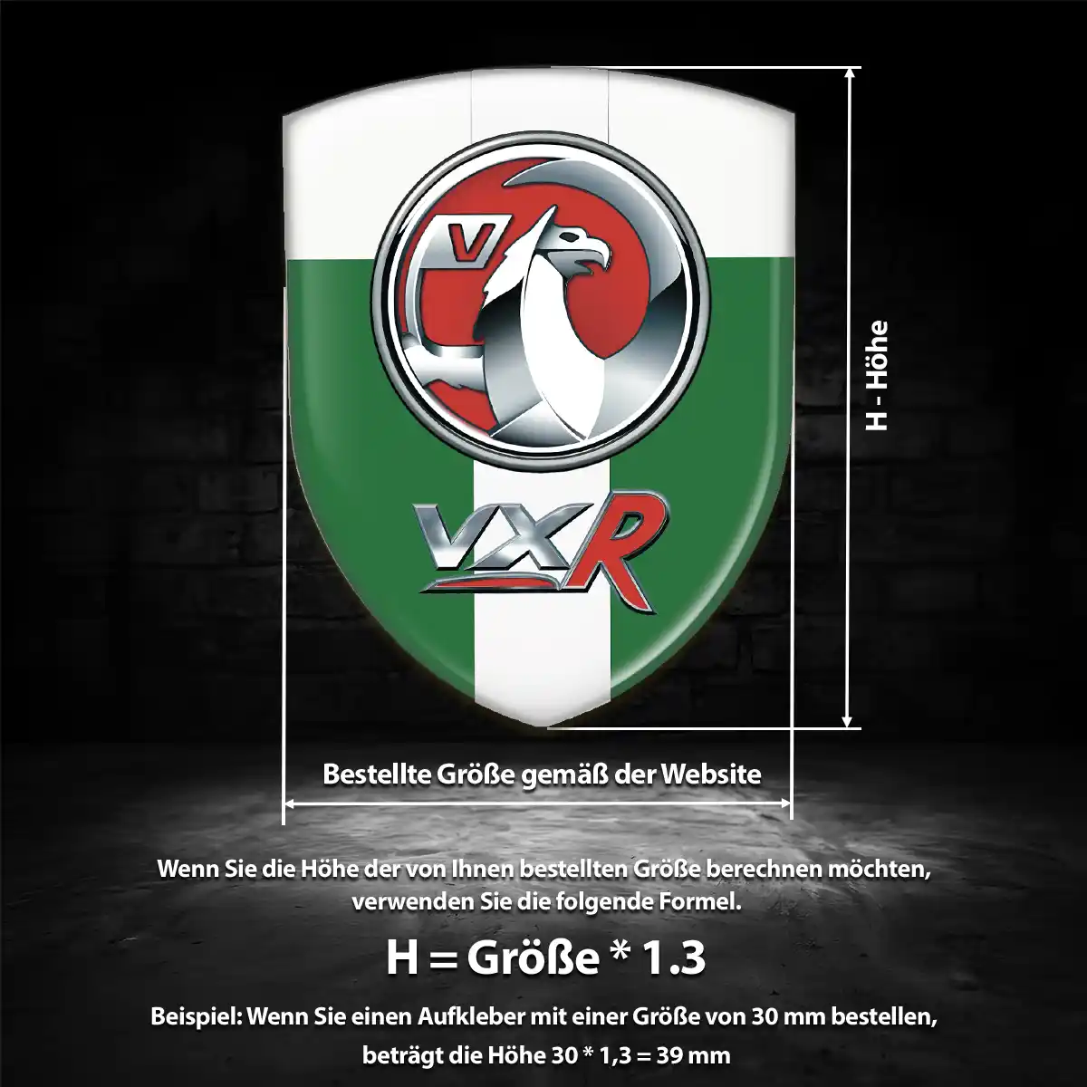 Vauxhall Wappen Aufkleber Premiumqualität