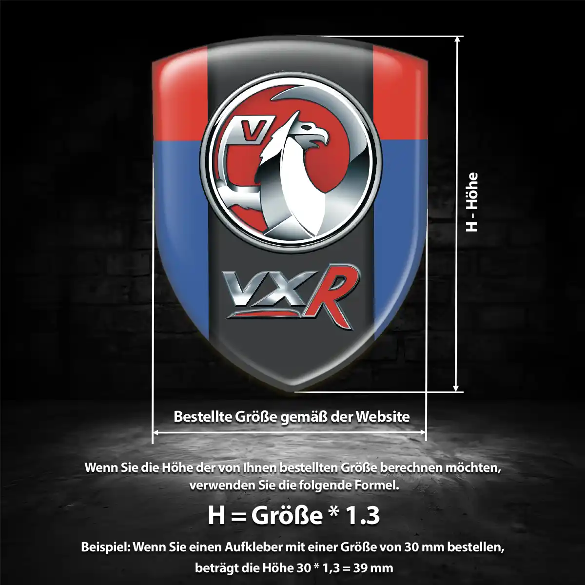 Vauxhall Wappen Aufkleber Stilvolles Design