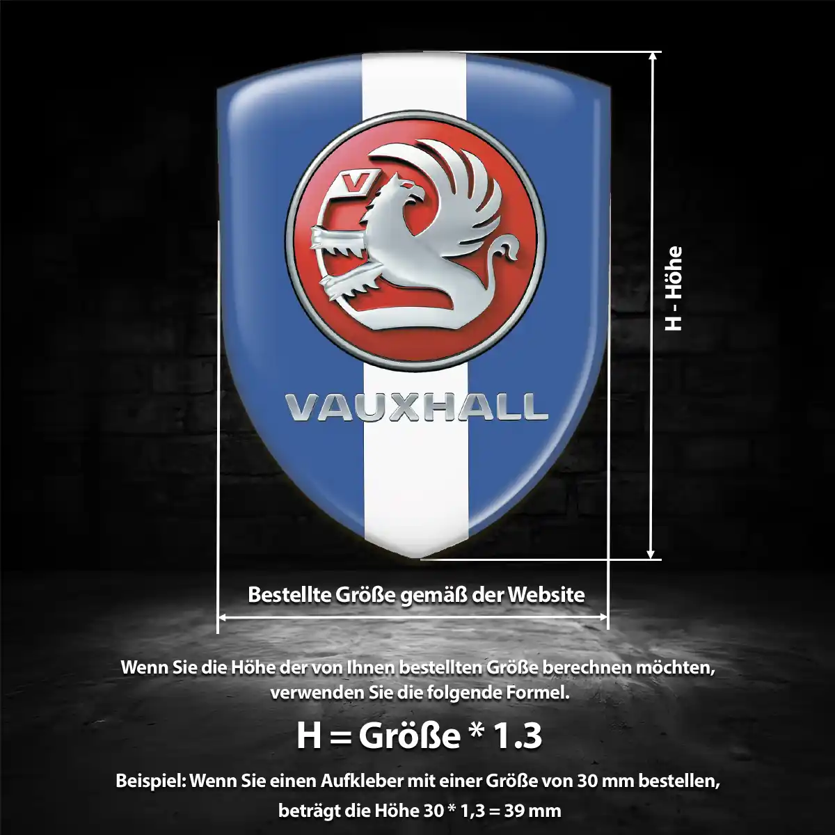 Vauxhall Wappen Emblem Anspruchsvolles Design