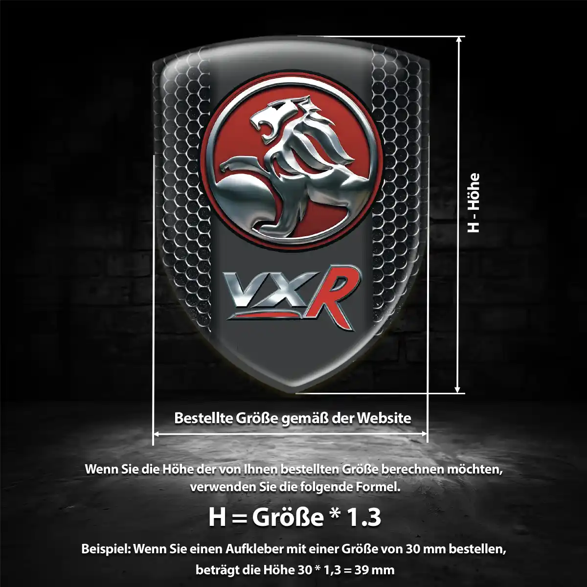 Vauxhall Wappen Emblem Aufkleber Anspruchsvolles Design