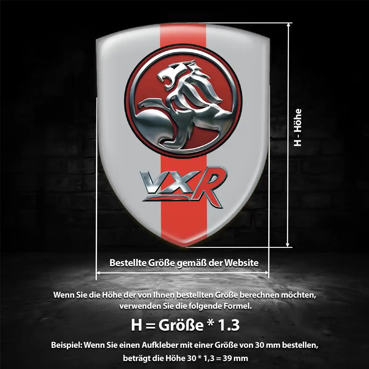 Vauxhall Wappen Emblem Aufkleber Ausdrucksstarkes Design