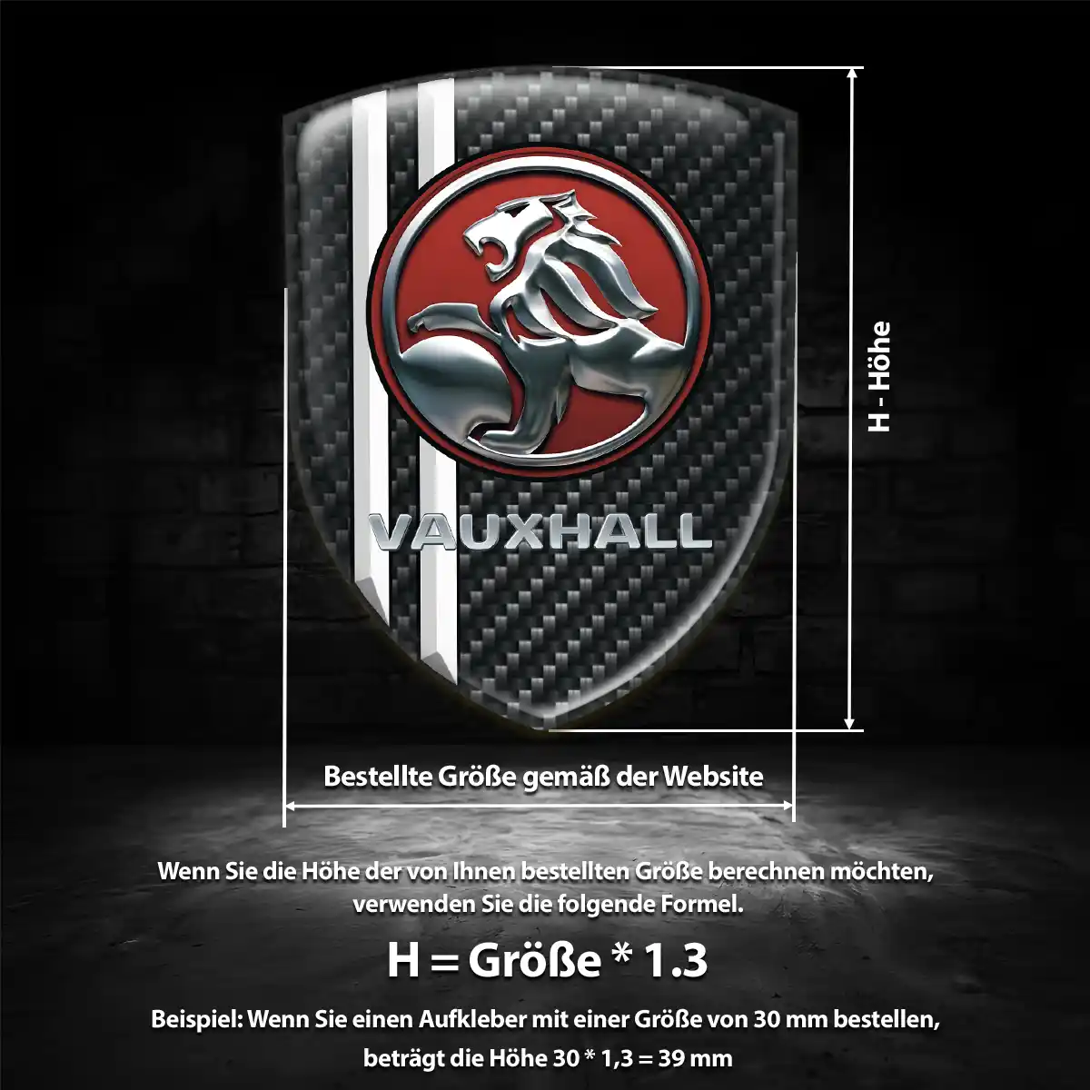 Vauxhall Wappen Emblem Aufkleber Auto Edles Design