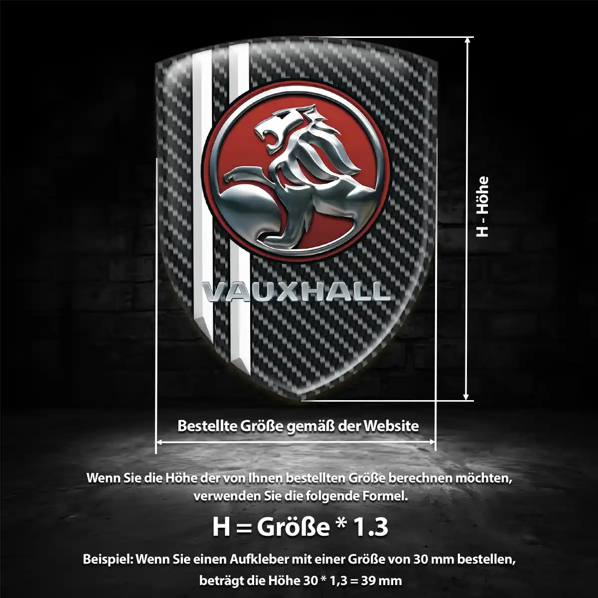 Vauxhall Wappen Emblem Aufkleber Auto Elegantes Design