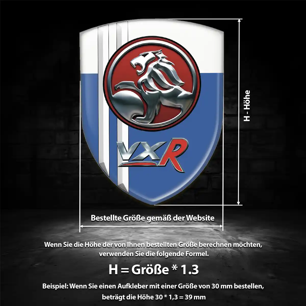 Vauxhall Wappen Emblem Aufkleber Auto Hohe Qualität