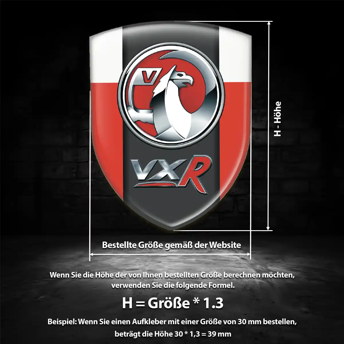 Vauxhall Wappen Emblem Aufkleber Auto Interieurdesign