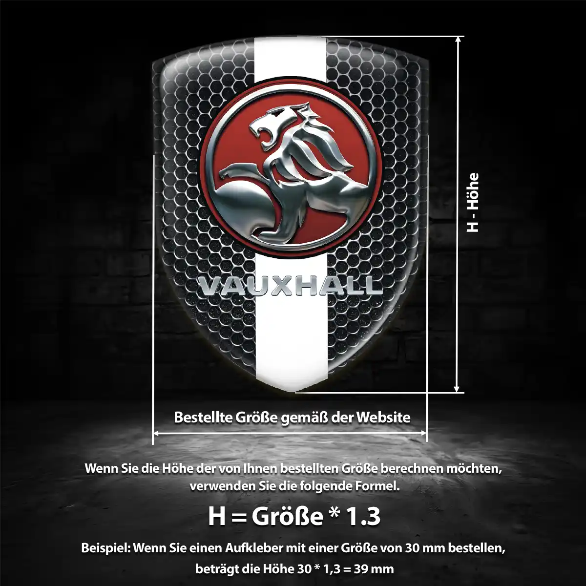 Vauxhall Wappen Emblem Aufkleber Auto Modernes Design