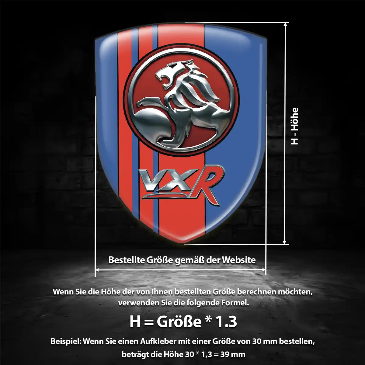 Vauxhall Wappen Emblem Aufkleber Auto Premiumqualität