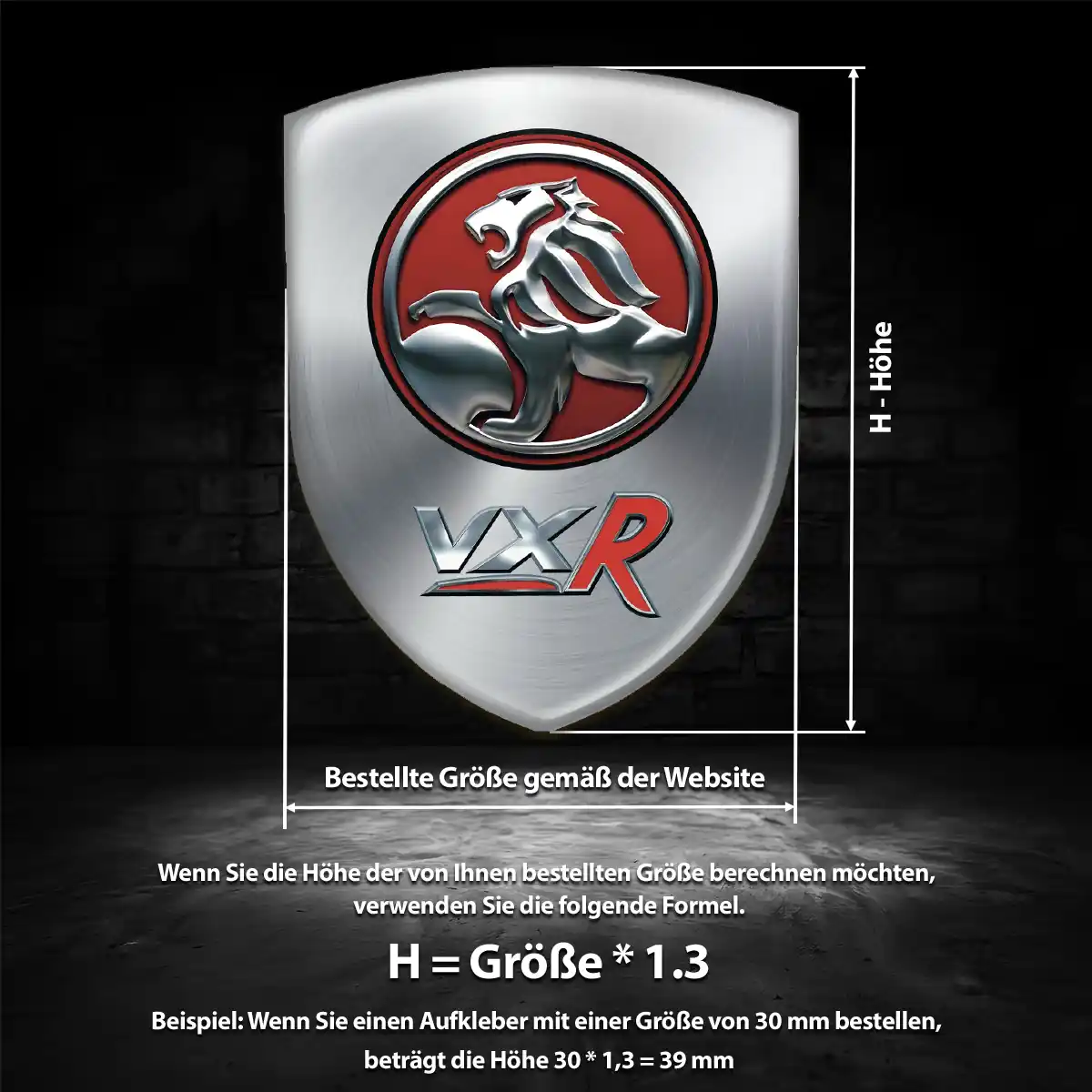 Vauxhall Wappen Emblem Aufkleber Auto Tuningfahrzeug