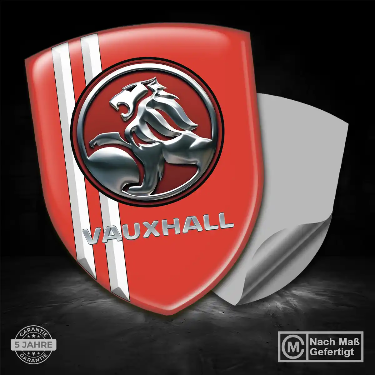Vauxhall Wappen Emblem Aufkleber Hochwertiges Harz