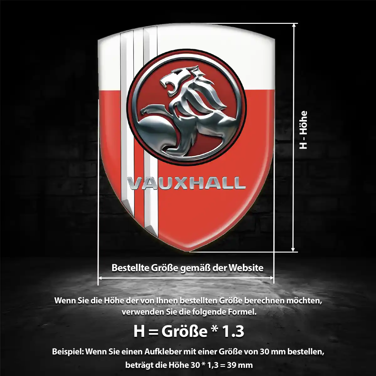 Vauxhall Wappen Emblem Auto Ausdrucksstarkes Design