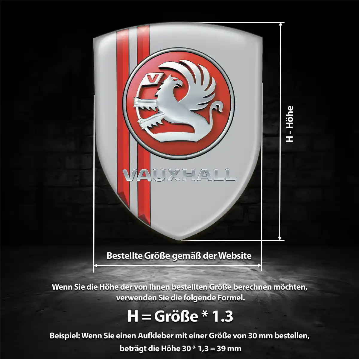 Vauxhall Wappen Emblem Auto Limitierte Auflage