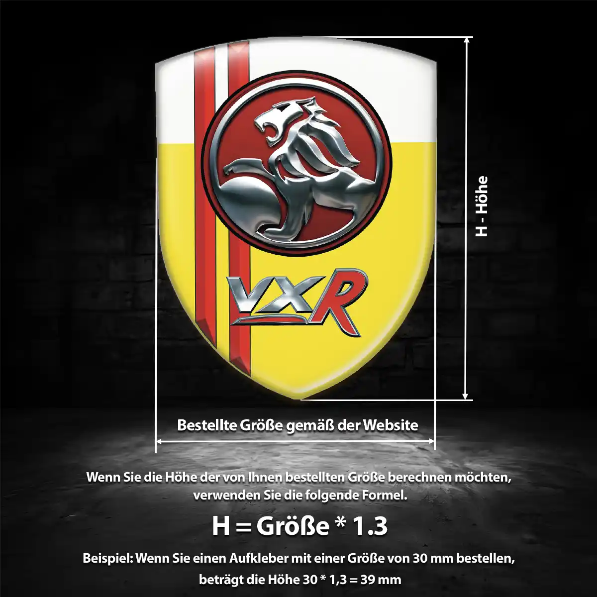 Vauxhall Wappen Emblem Auto Premium-Edition