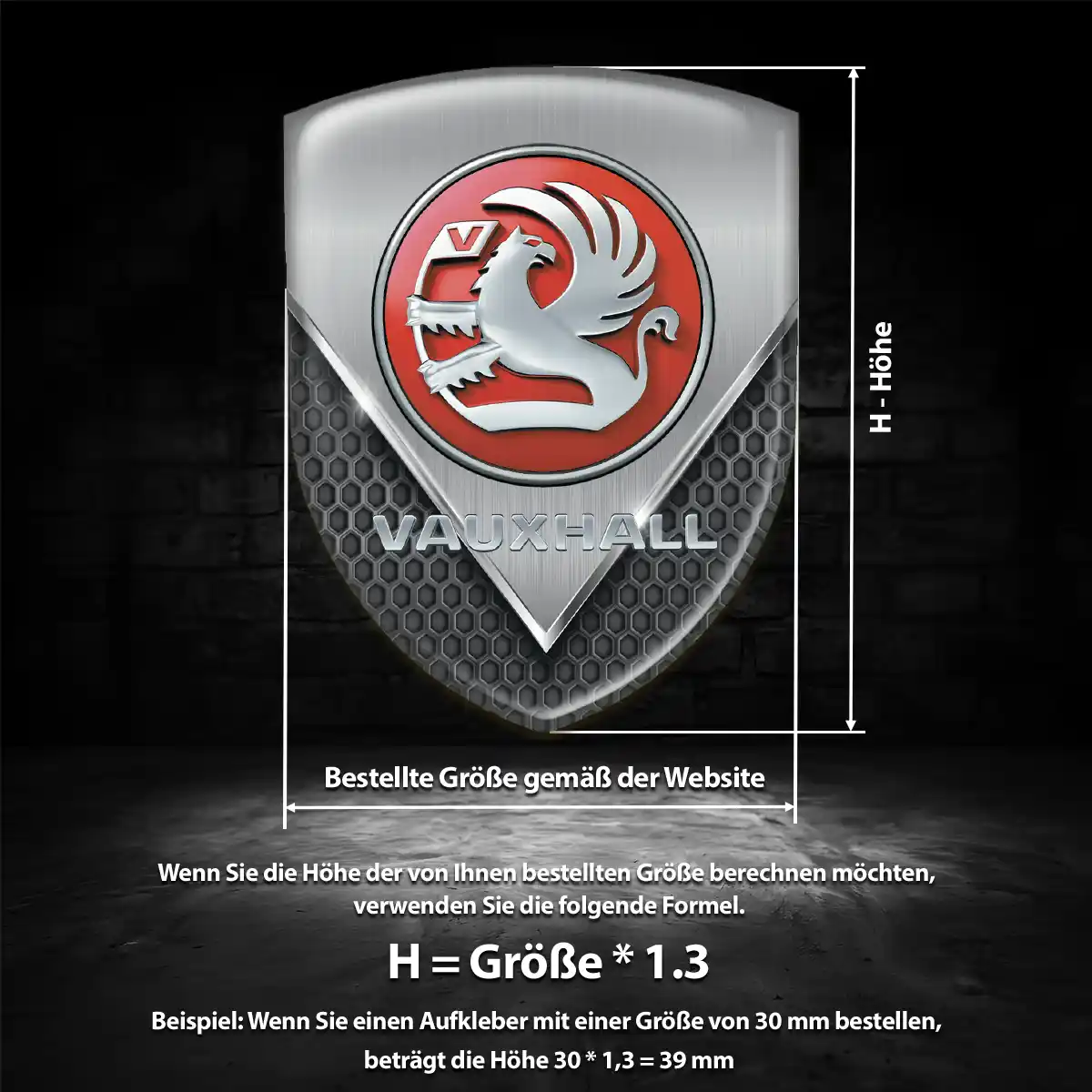 Vauxhall Wappen Emblem Limitierte Auflage