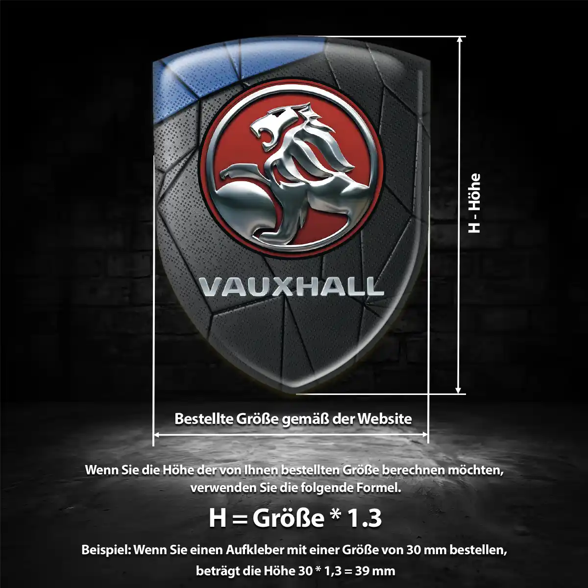 Vauxhall Wappen Emblem Luxus-Edition