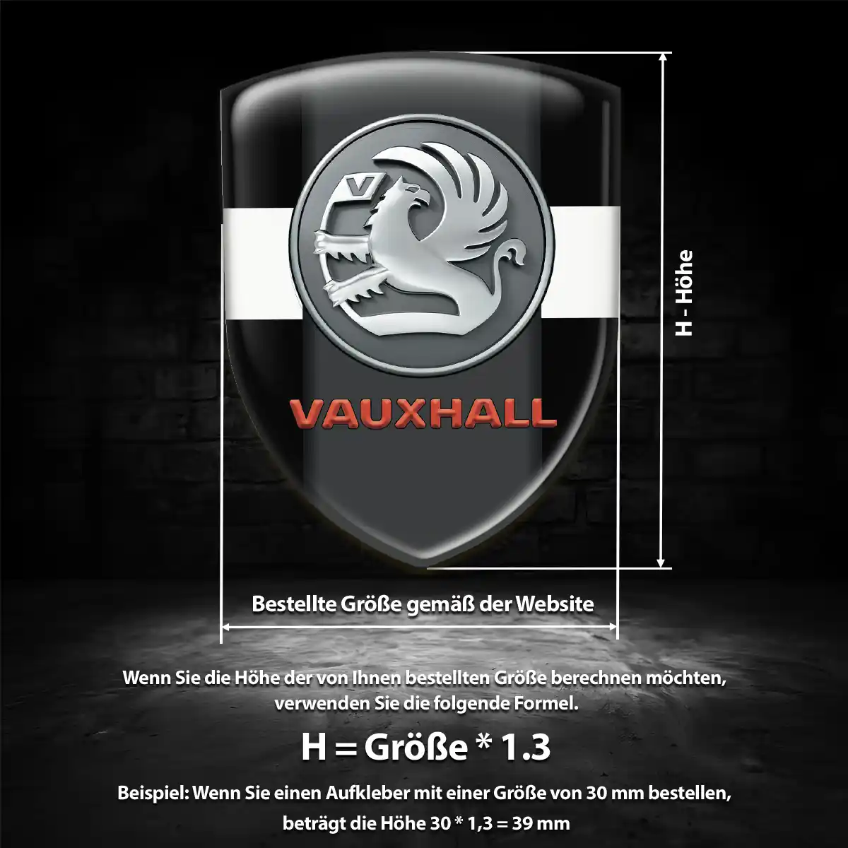 Vauxhall Wappen Emblem Premium-Edition