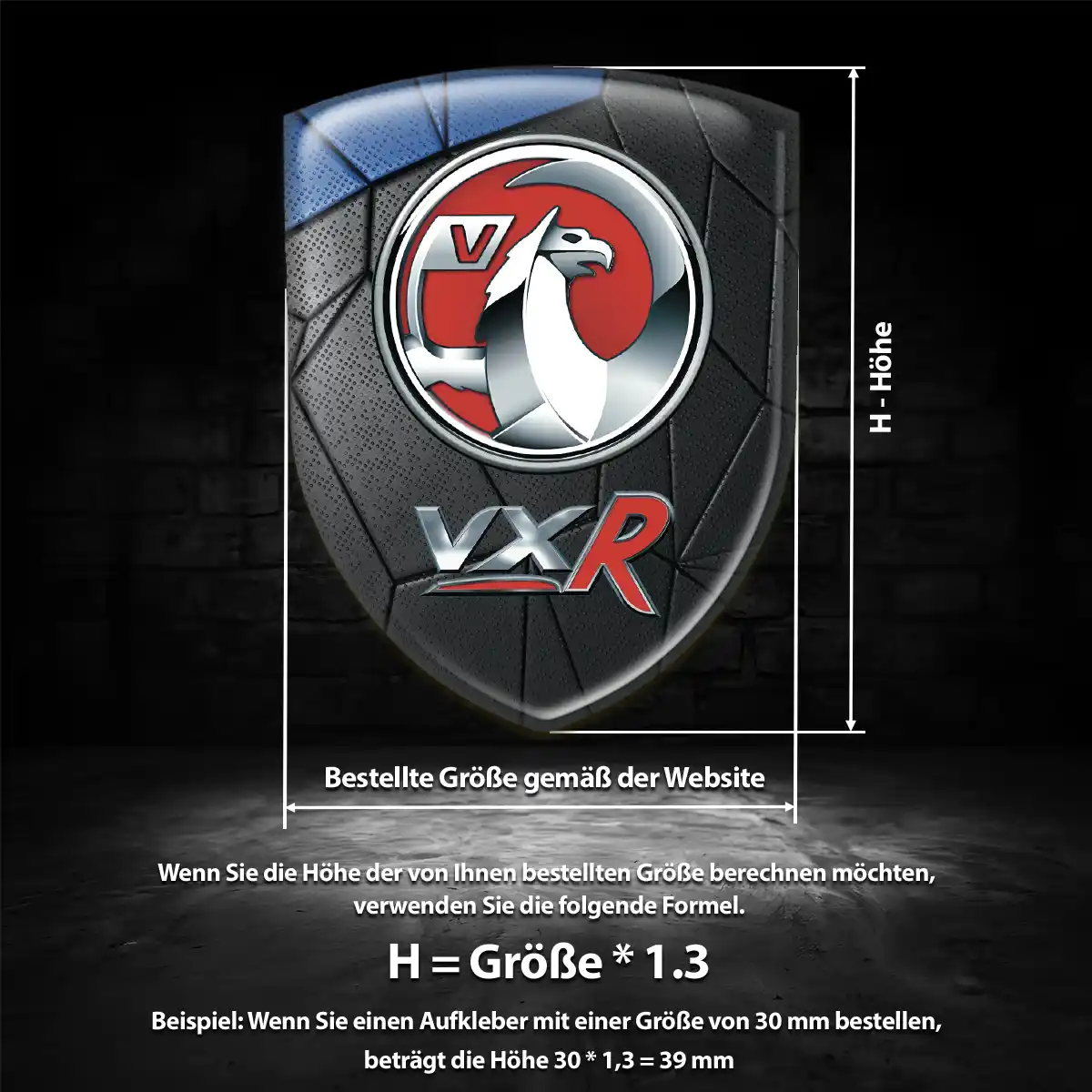 Vauxhall Wappen Emblem Premiumqualität