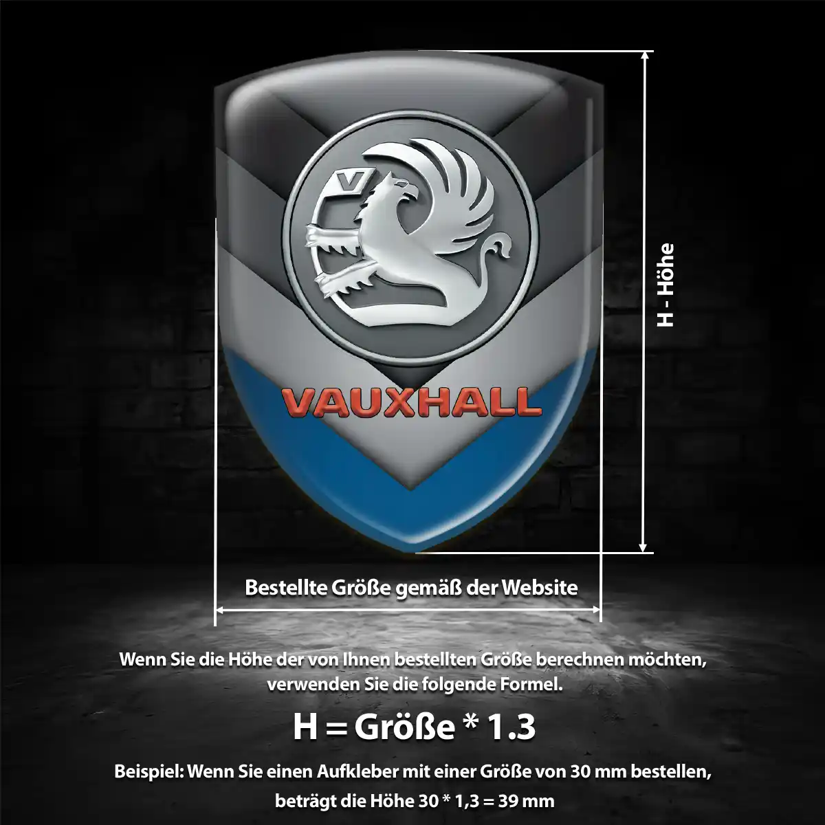 Vauxhall Wappen Emblem Stilvolles Design