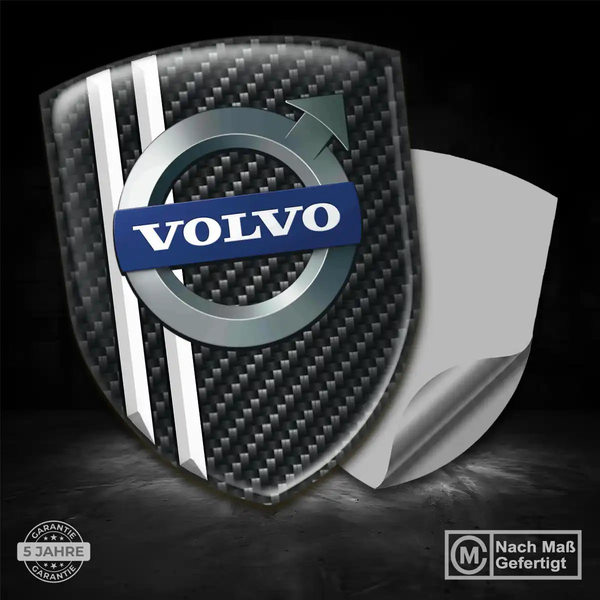 Volvo 3D Gel Aufkleber Auto Elegantes Design