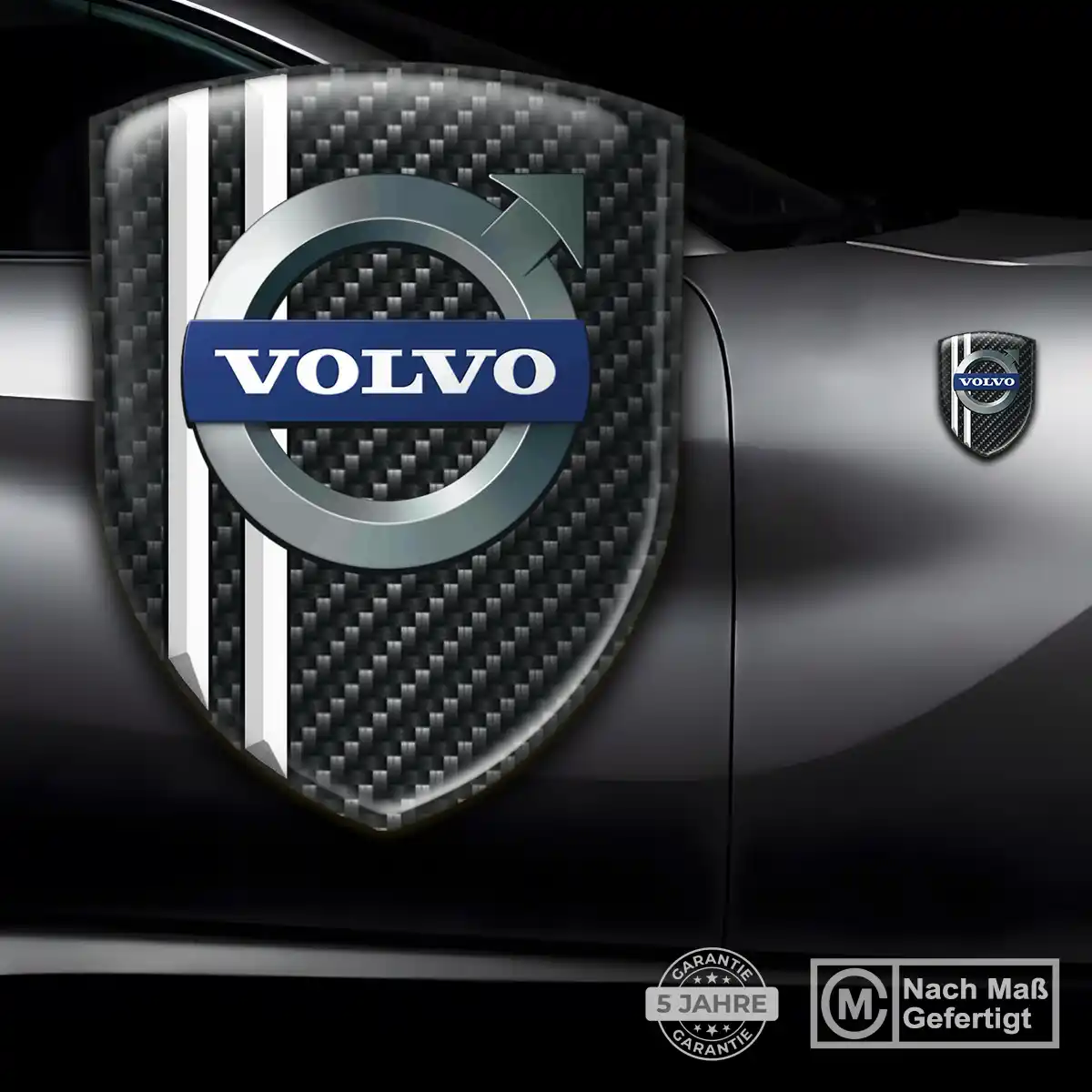 Volvo 3D Gel Aufkleber Auto Elegantes Design