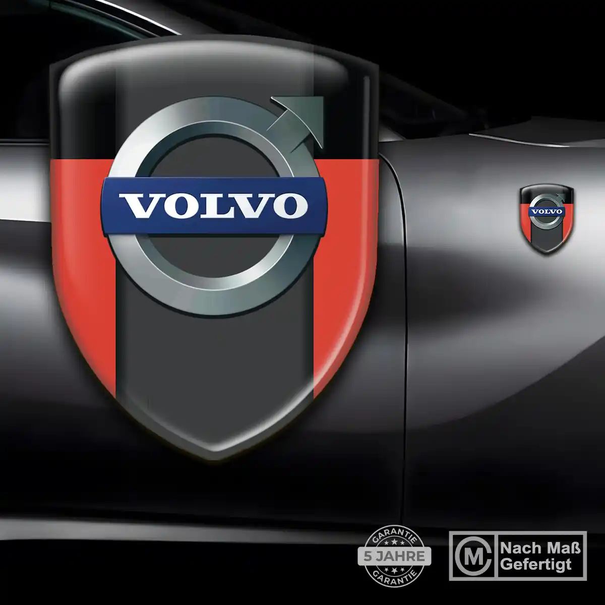 Volvo 3D Gel Aufkleber Auto Modernes Design