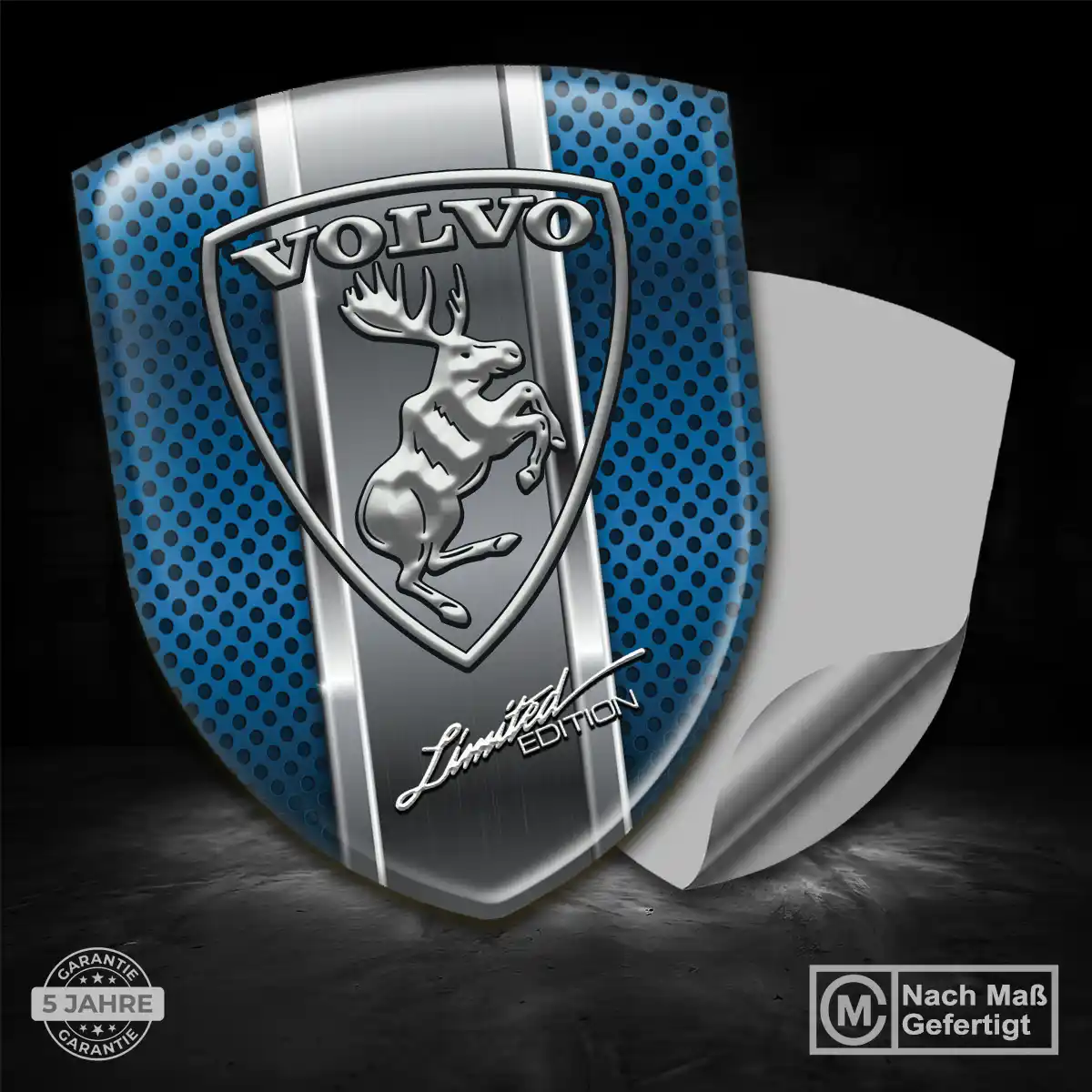 Volvo 3D Gel Aufkleber Edles Design