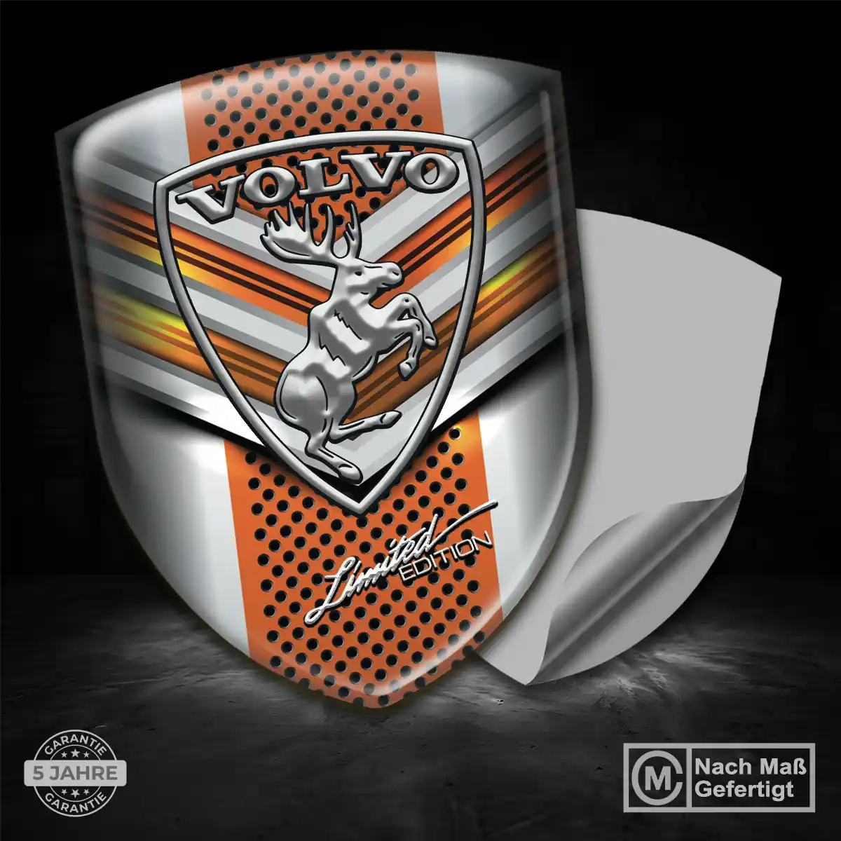 Volvo 3D Gel Aufkleber Emblem Anspruchsvolles Design