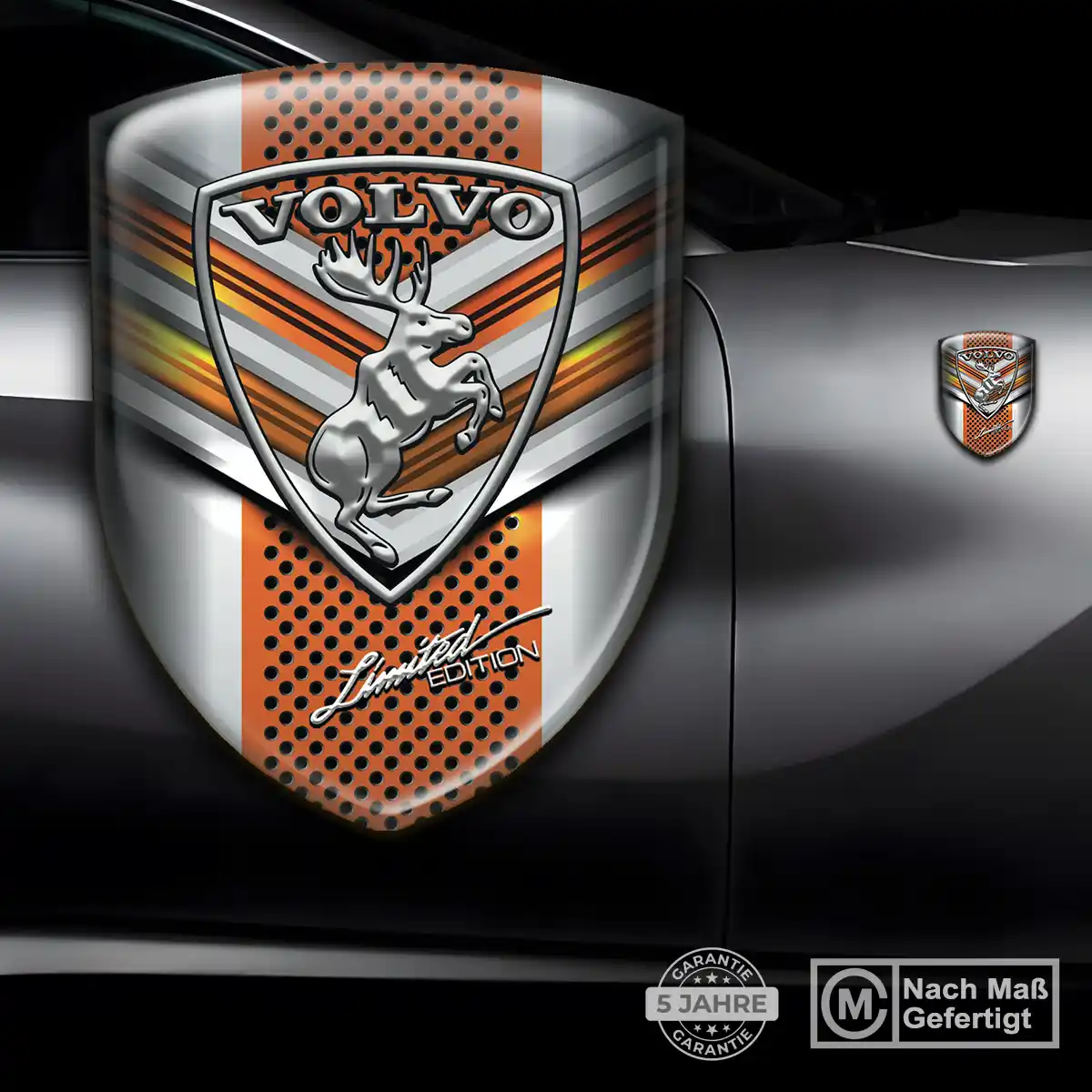 Volvo 3D Gel Aufkleber Emblem Anspruchsvolles Design