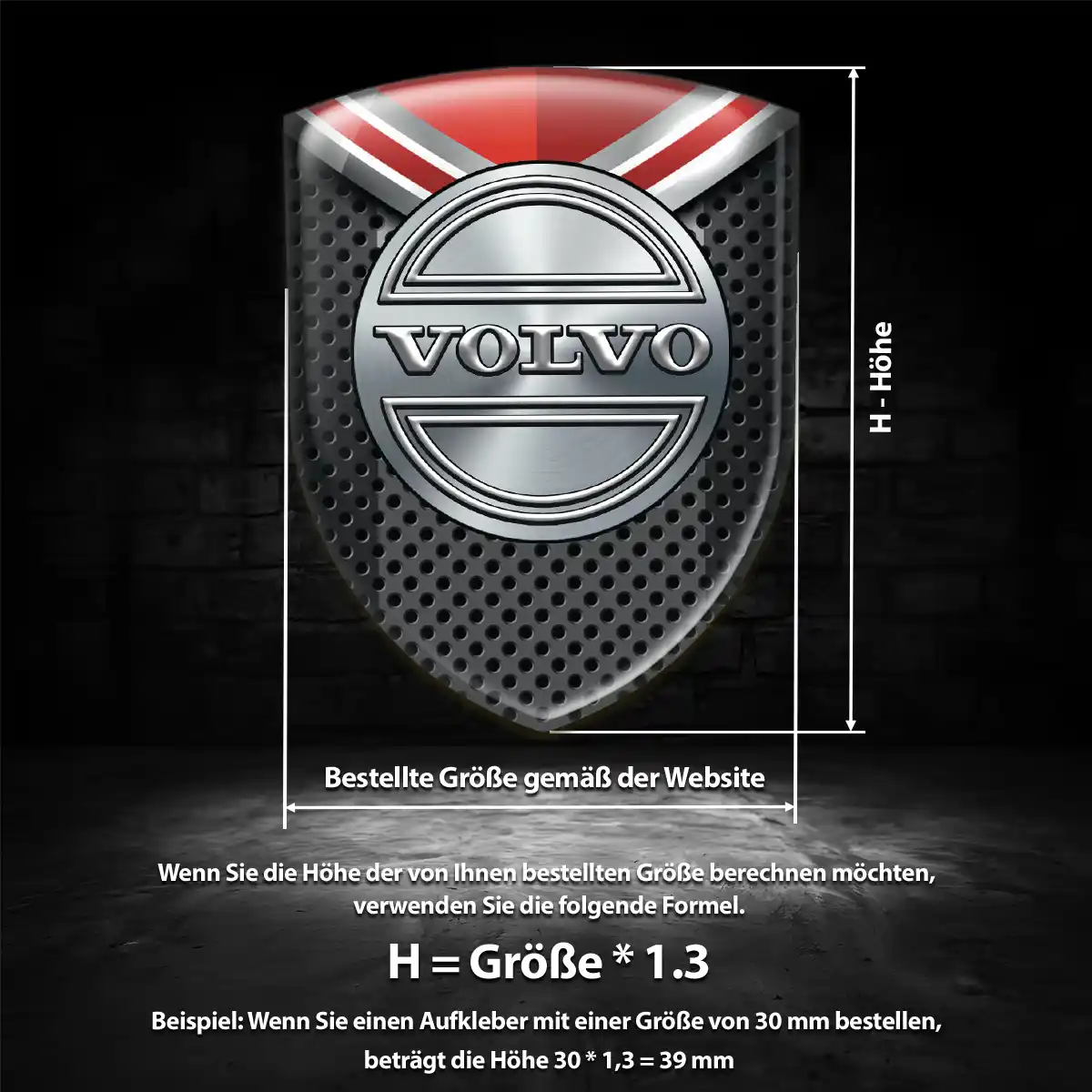 Volvo 3D Gel Aufkleber Emblem Auto Hohe Qualität