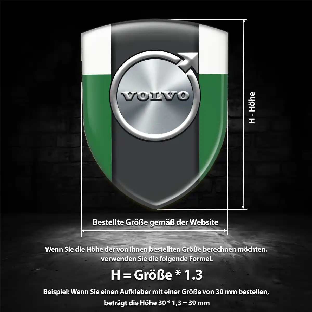 Volvo 3D Gel Aufkleber Emblem Auto Luxus-Edition