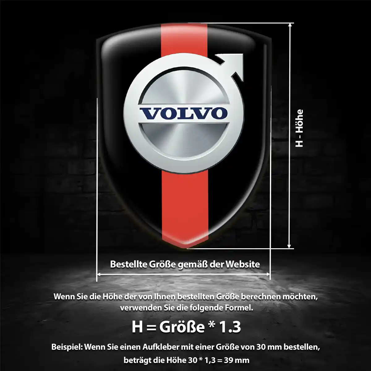 Volvo 3D Gel Aufkleber Emblem Auto Premiumqualität