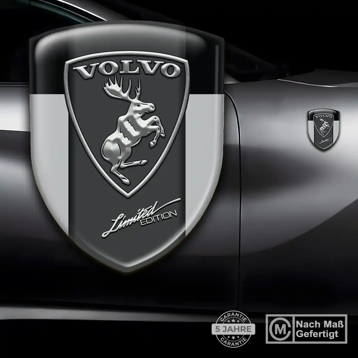 Volvo 3D Gel Aufkleber Emblem Edles Design