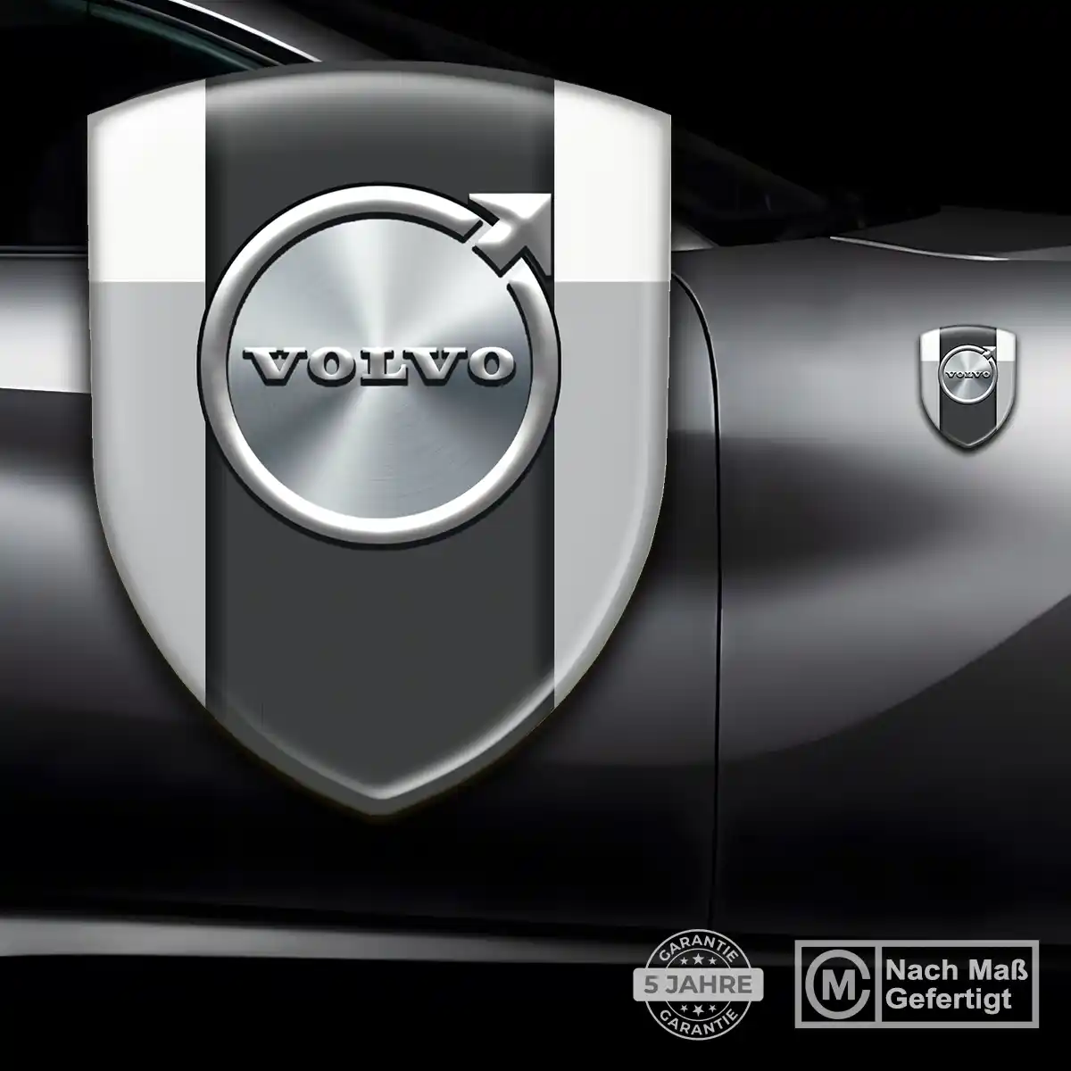 Volvo 3D Gel Aufkleber Emblem Markenedition