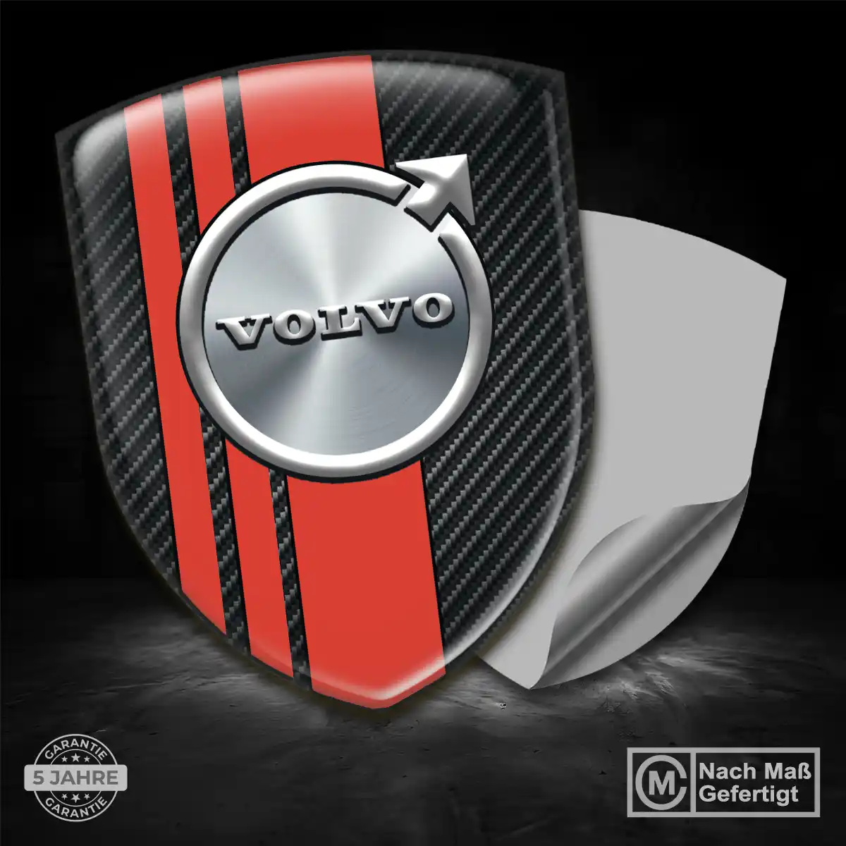 Volvo 3D Gel Aufkleber Emblem Stilvolles Design