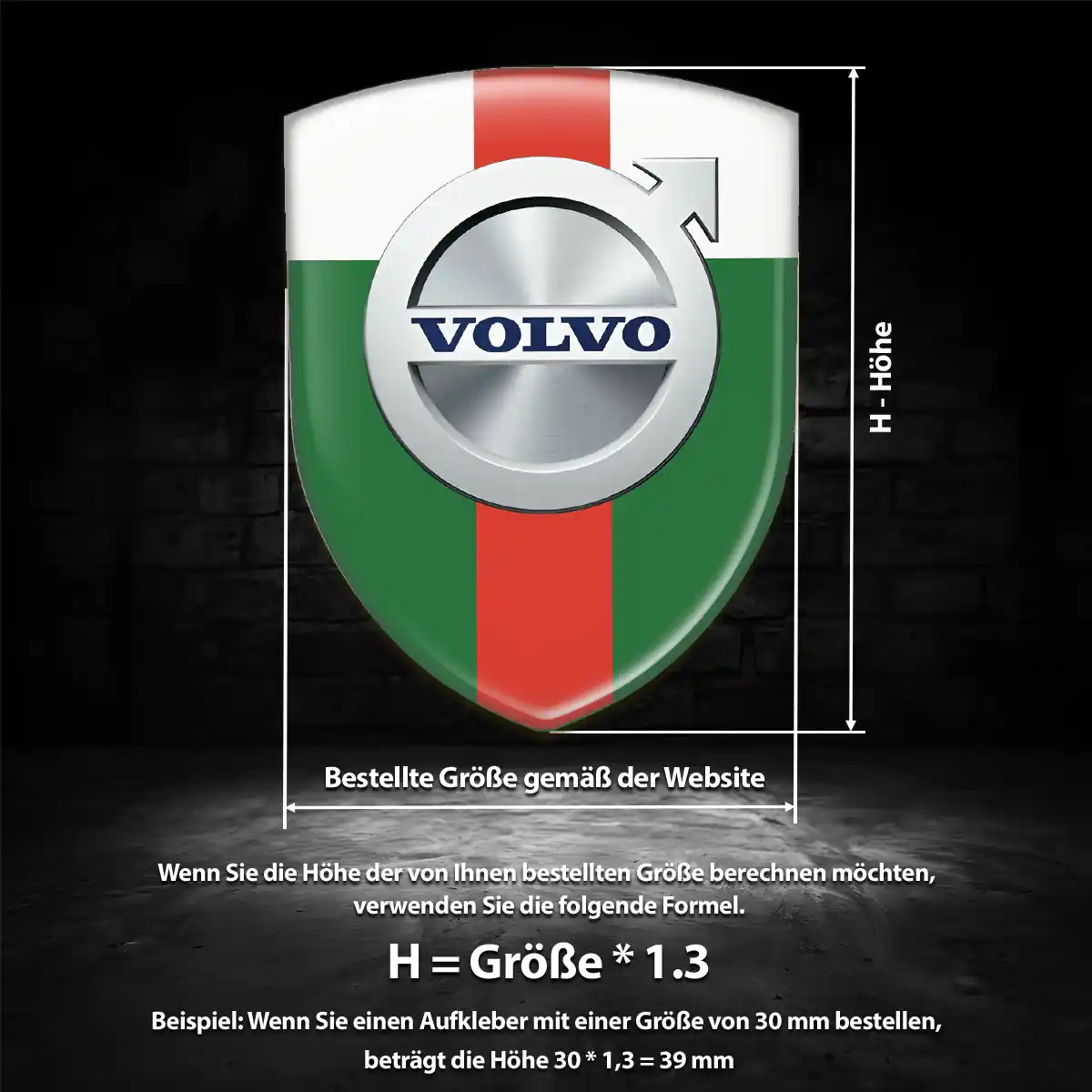 Volvo 3D Gel Aufkleber Embleme Auto Elegantes Design