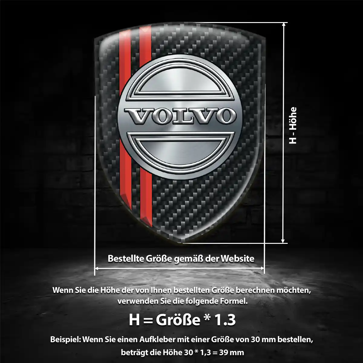 Volvo 3D Gel Aufkleber Embleme Auto Exterieurdesign