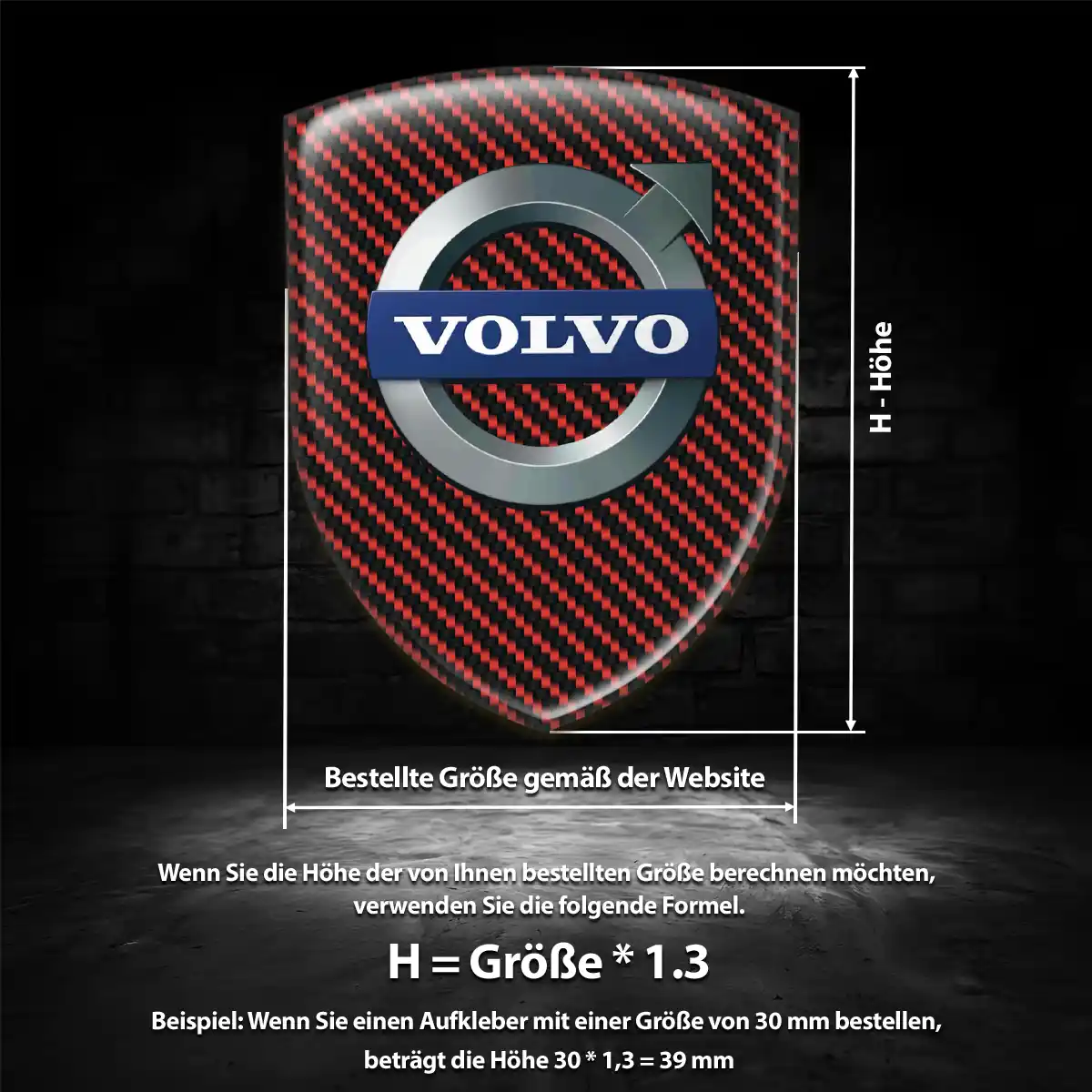 Volvo 3D Gel Aufkleber Embleme Auto Hohe Qualität