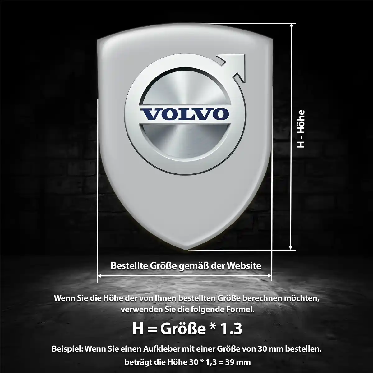 Volvo 3D Gel Aufkleber Embleme Auto Luxus-Edition