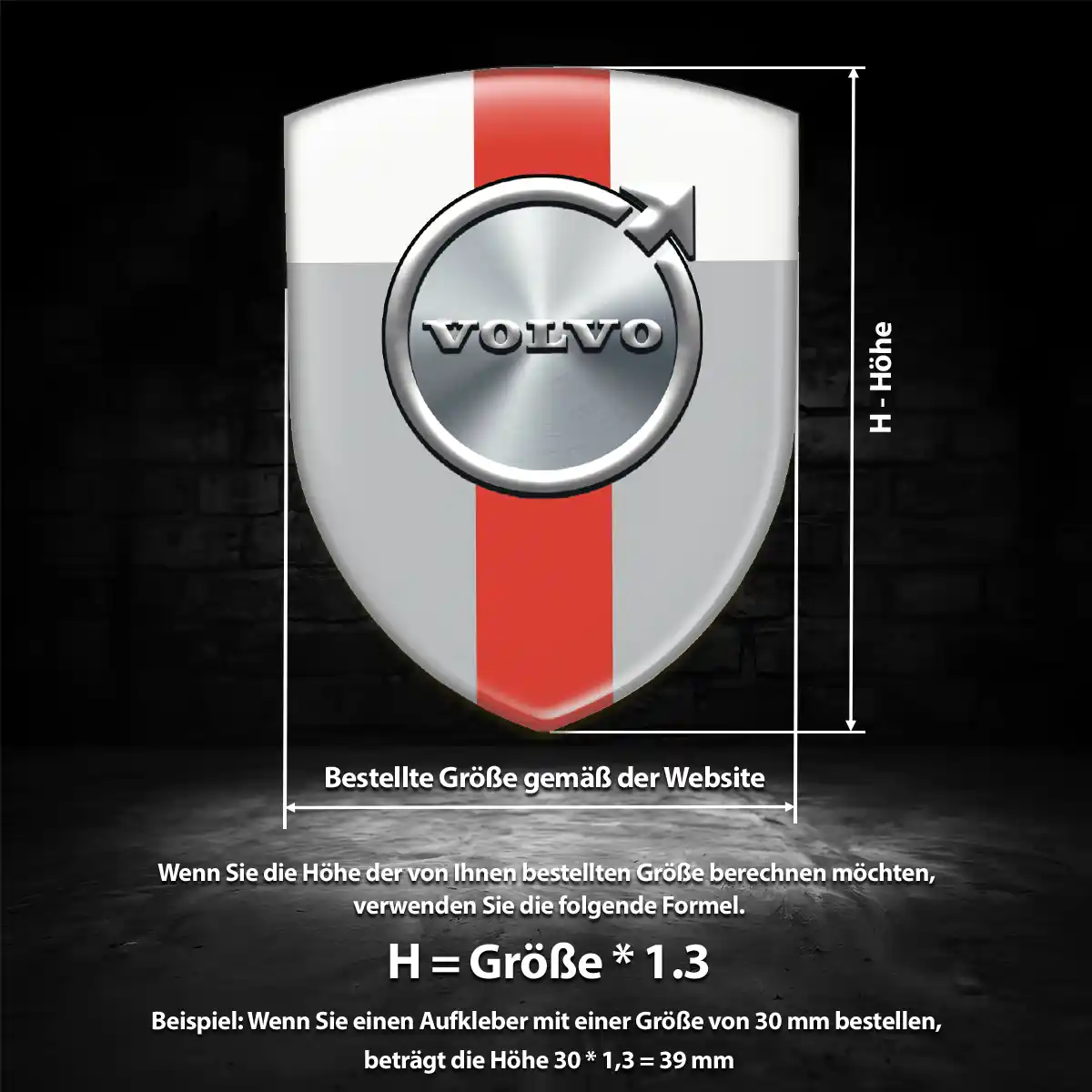 Volvo 3D Gel Aufkleber Embleme Auto Premiumqualität