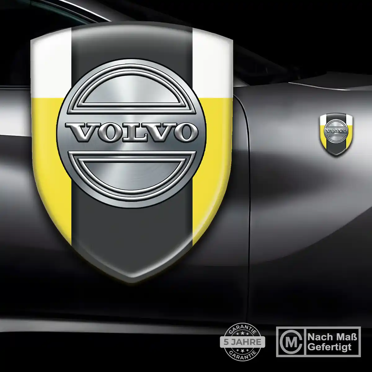 Volvo 3D Gel Aufkleber Embleme Elegantes Design