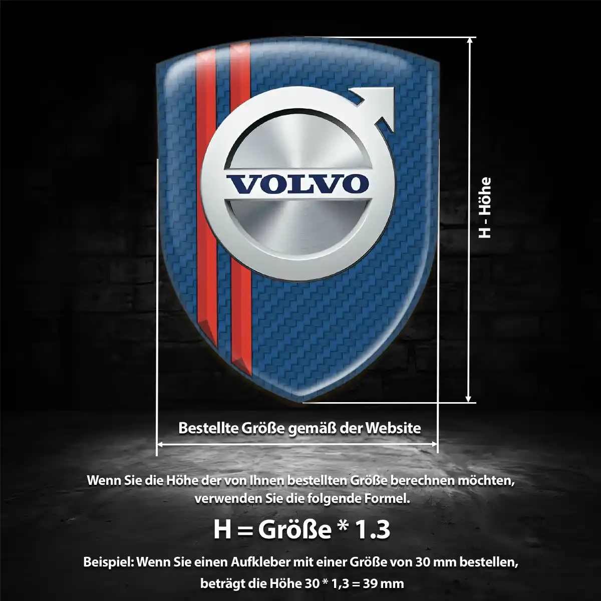 Volvo 3D Gel Aufkleber Embleme Limitierte Auflage