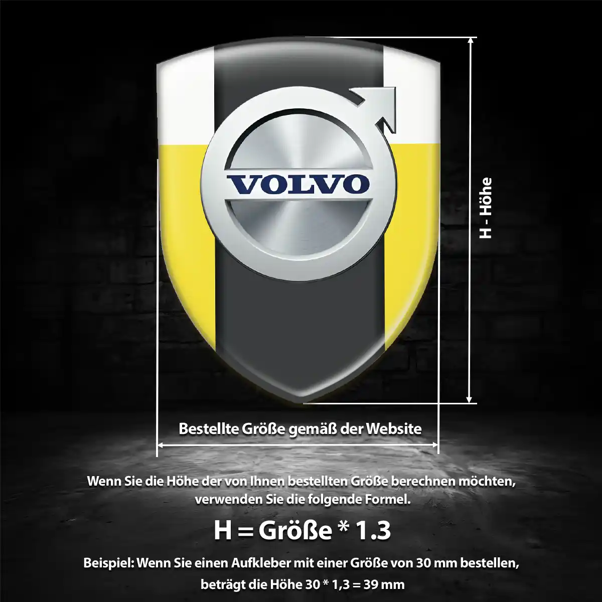 Volvo 3D Gel Aufkleber Embleme Luxus-Edition