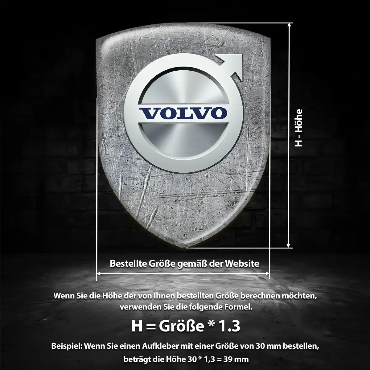 Volvo 3D Gel Aufkleber Embleme Markenedition