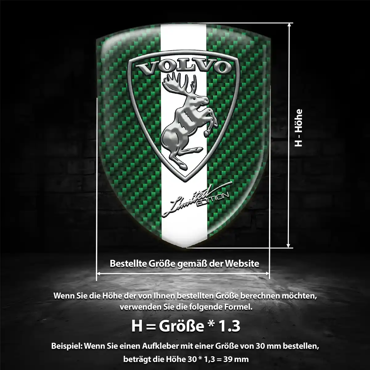 Volvo 3D Gel Aufkleber Embleme Modernes Design